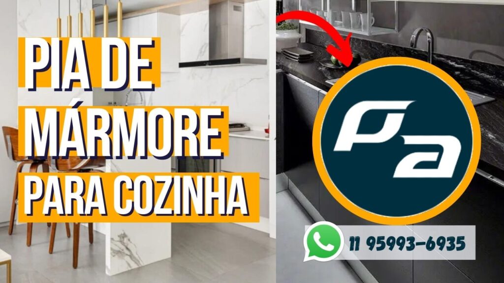 pia de mármore para cozinha